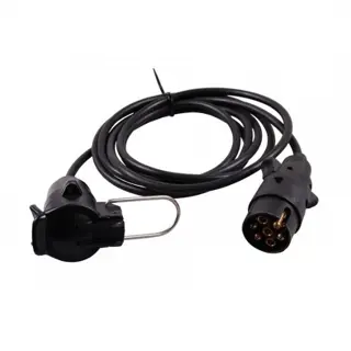 Verlengkabel 7 polig met stekker en contra stekker