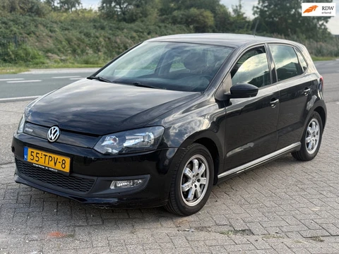 Volkswagen Polo 1.2 TDI BlueMotion Bj 2012 Zwart 5Drs Airco
