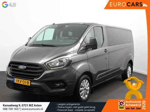 Ford Transit Custom 320 2.0 TDCI L2H1 Limited Dubbele Cabine Navigatie Airco Lichtmetalen velgen Tre