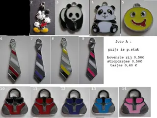 NIEUW: geëmailleerde charms