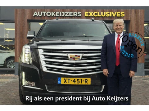 Cadillac Escalade 6.2 V8 Platinum Schuifdak Adapt. Cruise Massage Stoelvent. BOSE Multimedia Trekhaa