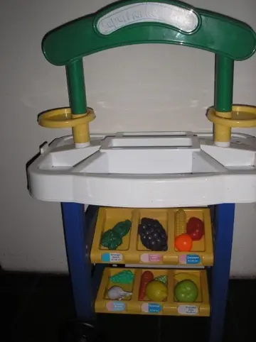 Fruit / groenten speel kraampje - met veel fruit &amp;