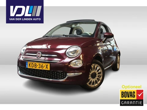 Fiat 500C 1.0 Hybrid Dolcevita CABRIO l Lederen Bekleding l Cruise Control l Airco l Apple Carplay/ 