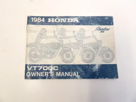 INSTRUCTIEBOEKJE Honda VT 700 750 1983 - 1985
