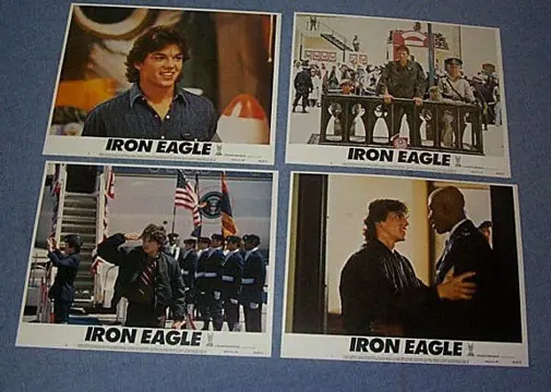IRON EAGLE lobbycard set.