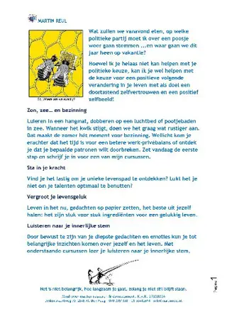 Het wonder is niet door de lucht vliegen of