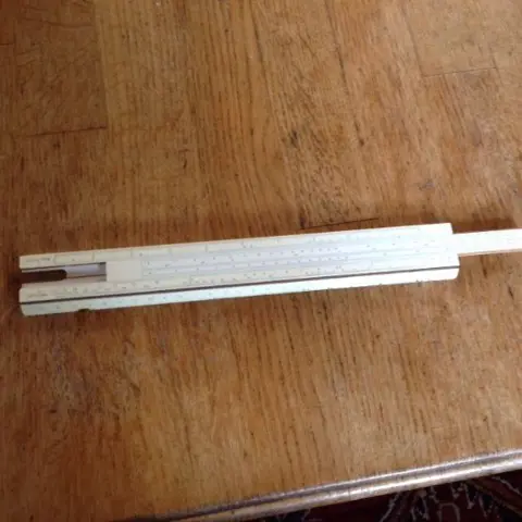 Rekenliniaal / - rekenlat in etui -rekenlat in doos