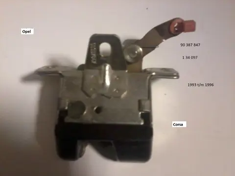 Achterklep slot mechaniek Opel Corsa B 90387847