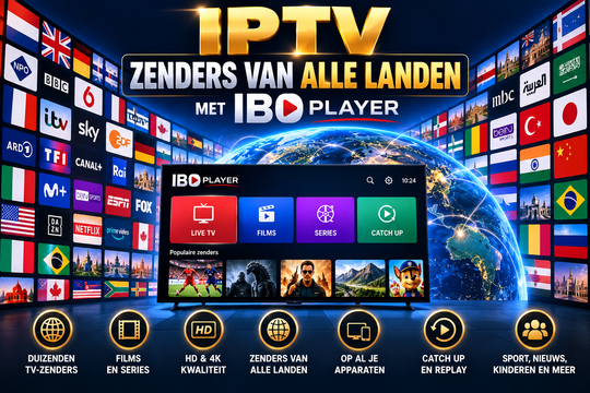 Iptv alle zenders en films van de wereld