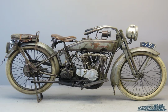 Harley-Davidson 1916 16F, 989 cc 2 cyl IOE 3610