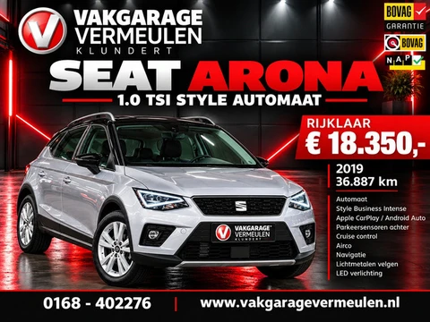 Seat Arona 1.0 TSI automaat rijklaar € 18350,-