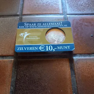 MUNT: 10,- euro, Koningin Beatrix: