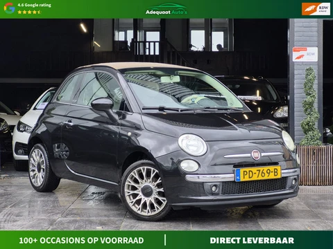 Fiat 500 C 1.2 Lounge|Airco|El Pakket|Parkeersensoren|APK