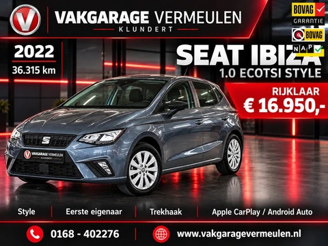 Seat Ibiza 1.0 EcoTSI Style met trekhaak rijklaar € 16950,-