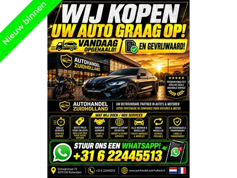 Wij Kopen Uw Auto Graag Op 0622445313! Wij Kopen Uw Auto Graag Op 0622445313!