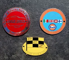 Embleem/mascotte/kenteken - Lot de 3 Bages Porsche - Porsche
