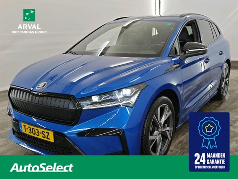 Skoda Enyaq iV 80 204pk Sportline | SOH 97% | Panoramadak | Transport | CarPlay | Stuur- & Stoelverw