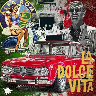 Afbeelding/illustratie - Luc Best Giclée print "Alfa Romeo