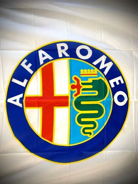 Bord - Bandiera Alfa Romeo 200x140 - Alfa Romeo - 1990-2000