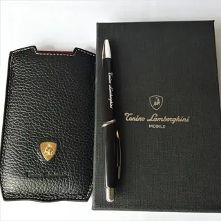 Accessoire - Gold - Leather Case + Pen + Book - Made in