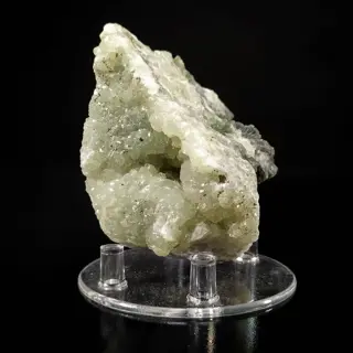 Fantastisch Prehniet mineraal gemonteerd op persoonlijke