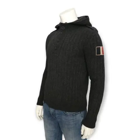 Moncler - MAGLIONE TRICOT LUPETTO Sweater met capuchon
