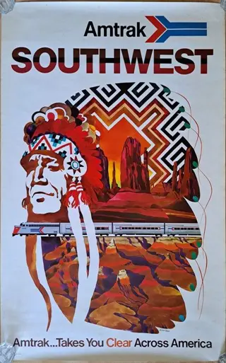 David Klein, (after) - 2 Original vintage posters AMTRAK