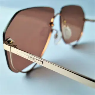 McQ Alexander McQueen - Open Frame - Rimless - Gold Aviator