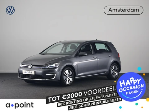 Volkswagen e-Golf E-DITION SOH 89 % | 136 pk | Warmtepomp | Navigatie | Parkeersensoren | Adaptieve 