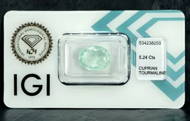 Geen minimumprijs - Paraiba toermalijnen - 5.24 ct