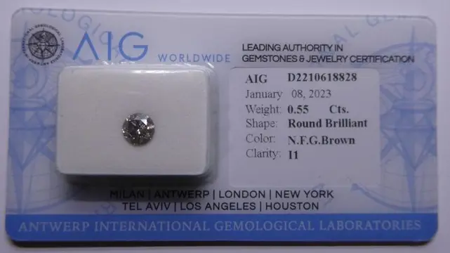 Diamant - 0.55 ct - Rond - P1