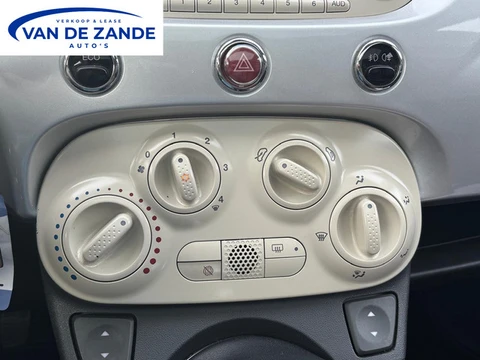 Fiat 500 0.9 TwinAir NL | Glazen Panoramadak| Cognac-Wit leder|boekjes/100%onderhoud |LEUK