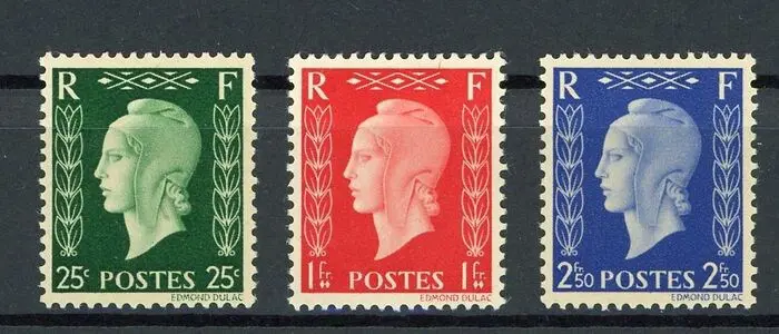 Frankrijk 1942 - Deluxe quality, un-issued from London - Yvert n°701D /701F