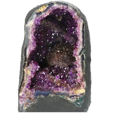 AA Kwaliteit - 'Intense' Amethist - Geode - 35×21×21 cm -