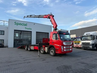 Volvo FM 430 8x2 / Euro 5 / Fassi F245A.25 / Machine-transporter / Oprijwagen