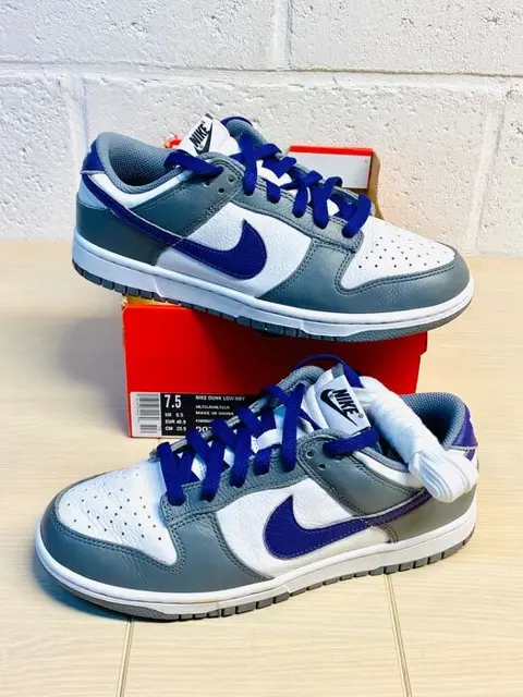 Nike - Dunk Low B.You Grey Fog Purple P40,5 - Sneakers -