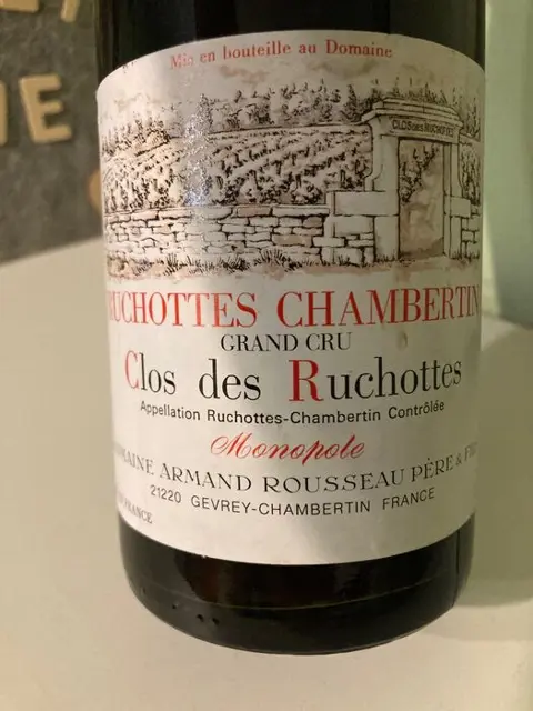 1992 Ruchottes Chambertin Grand Cru "Clos des Ruchottes" -