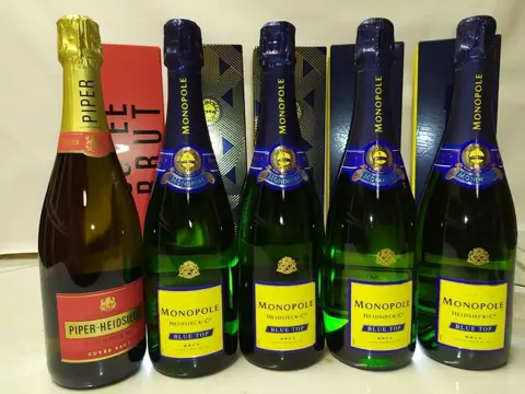 Piper Heidsieck: Cuvée Brut &amp; Monopole Blue Top x4 -