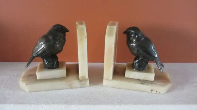 Coffin Fernand - Art deco boekensteunen voor vogels (2)