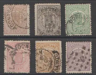 Nederland 1869/1871 - Rijkswapen - NVPH 13/18