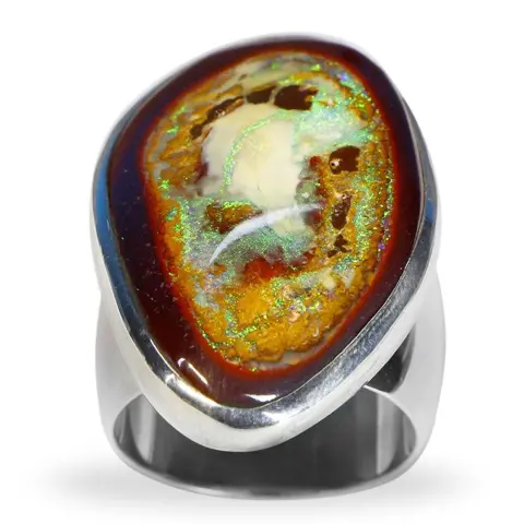 Boulder Opaal Topkwaliteit - Fantastische ring - 36×30×25