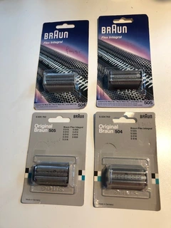 Nieuwe Braun Flex Integral scheerbladen in Blister verpakking NR. 504 en NR. 505
