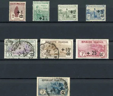 Frankrijk 1922 - 2nd series War orphans - Yvert n°162/169
