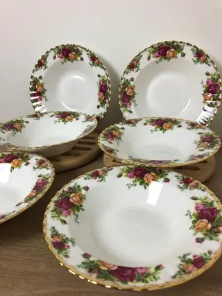 Royal Albert - Soep/pastaborden in nieuwstaat. (6) -