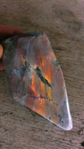 Gepolijst - Goud - Paarse kleur Labradoriet - 13×8×4 cm