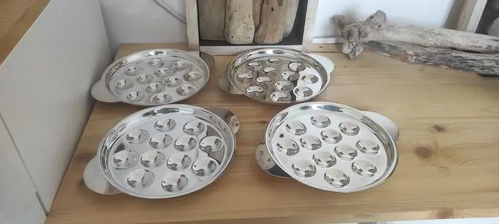 Chrisotel - Christofle - Slak gerecht (4) - Verzilverd