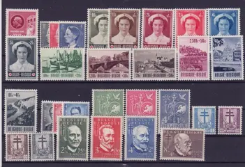 België 1953 - Volledig jaar 1953(5x) - OBP : 908/937 (5x)
