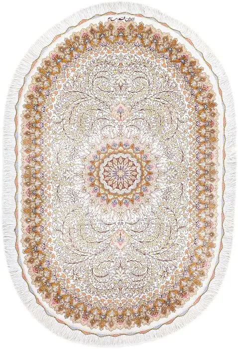 Ghom Seide Signiert - Tapijt - 120 cm - 80 cm