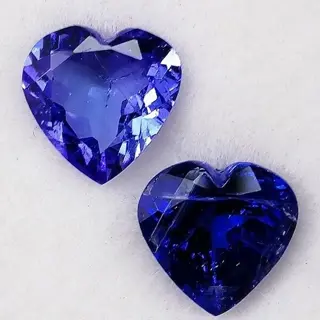 2 pcsTanzaniet - 3.92 ct