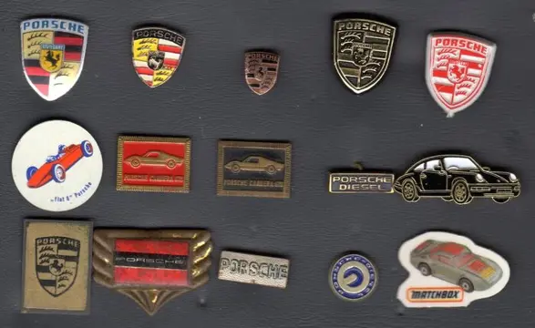 Accessoire - 15 speldjes - Porsche - 1970-1980